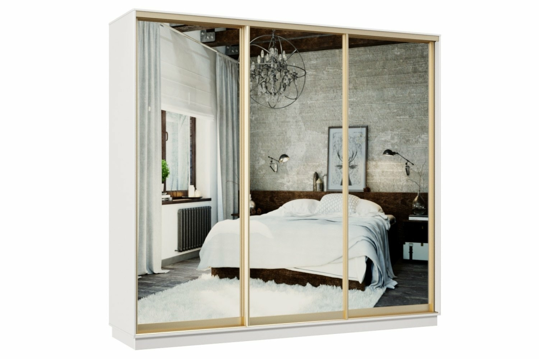 Шкафы-купе, Шкаф-купе Премьер 53 Белый