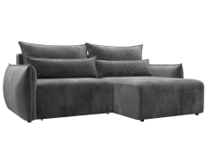 Диваны угловые в гостиную, Диван угловой Лига-051 НПБ угол универсальный, велюр TOWER