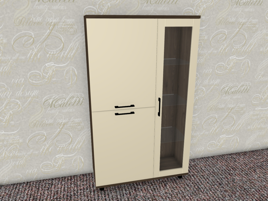 Шкафы распашные, Модульная система Грейс Шкаф ШК-5082  Гикори Джексон Темный