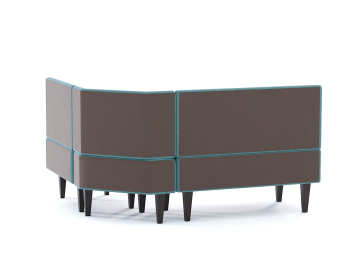 Диван кухонный угловой Лео, рогожка