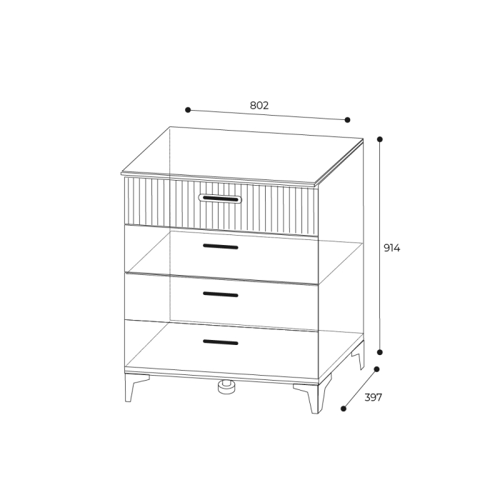 Комоды, Комод 800 Дюна