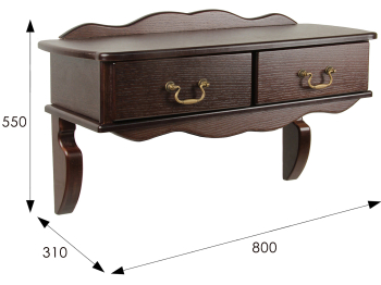 Консоль настенная Мебелик Берже 20