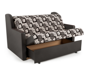 Диван-кровать Аккорд Д 100, экокожа/шенилл