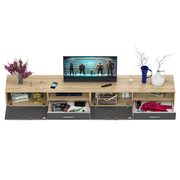 ТВ-тумбы, Тумба под ТВ СВК Ларго 2,8 Сонома