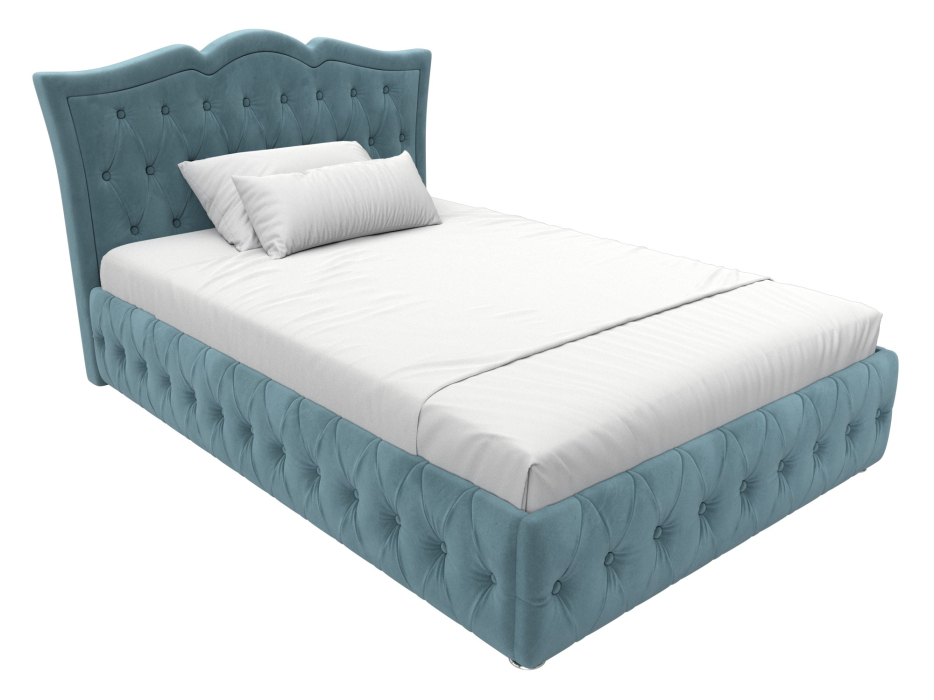 Мягкая кровать, Кровать интерьерная Герда 140, Велюр