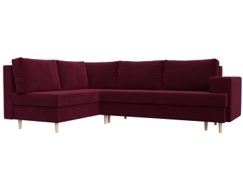 Диван угловой Сильвана левый угол, микровельвет