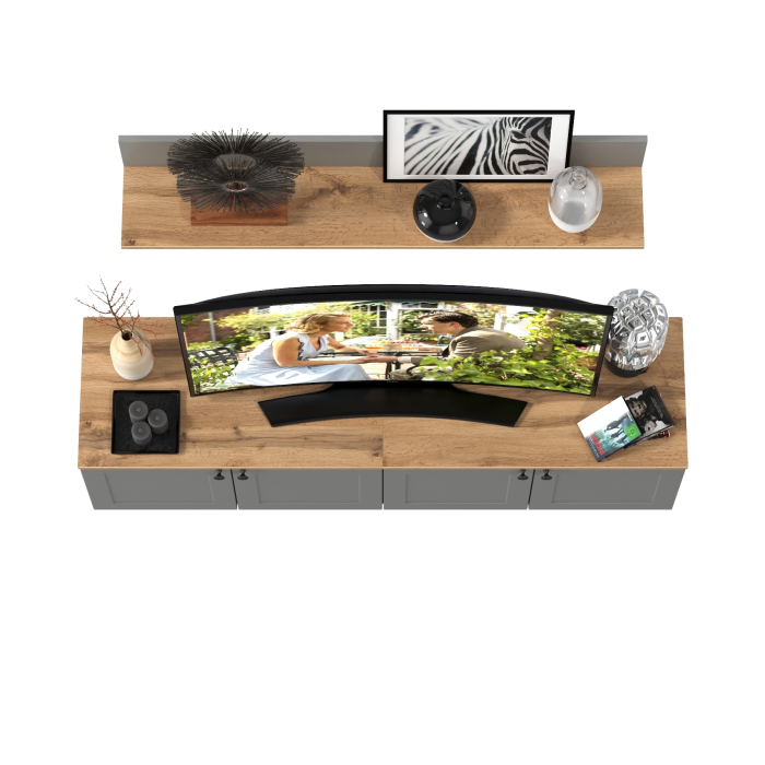 Прихожие, Две тумбы с дверками и навесная полка Остин