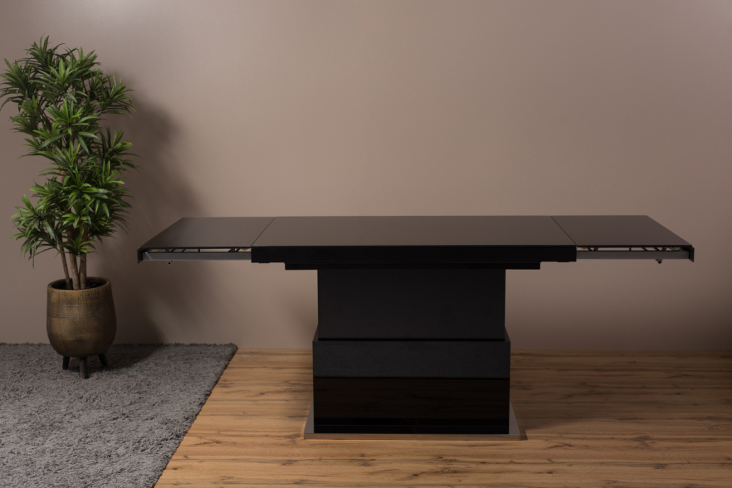 Обеденные столы, Стол-трансформер Space (стекло/нержавеющая сталь)