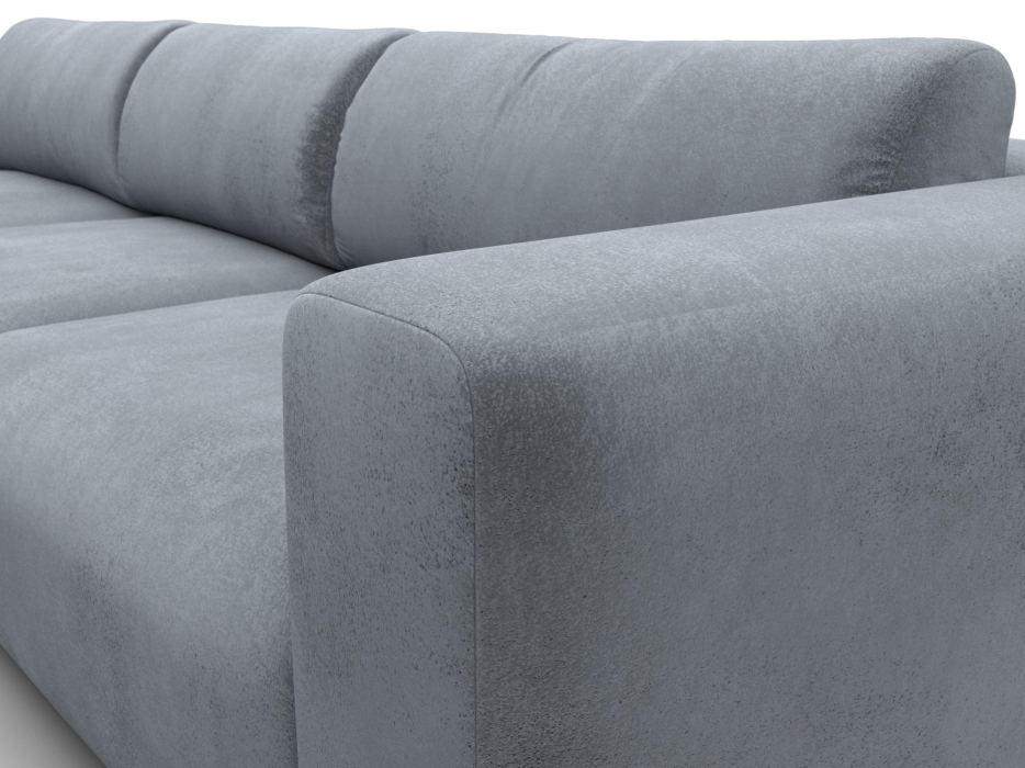 Диваны угловые в гостиную, Диван угловой Лига-066 НПБ Лонг угол левый, велюр TOWER