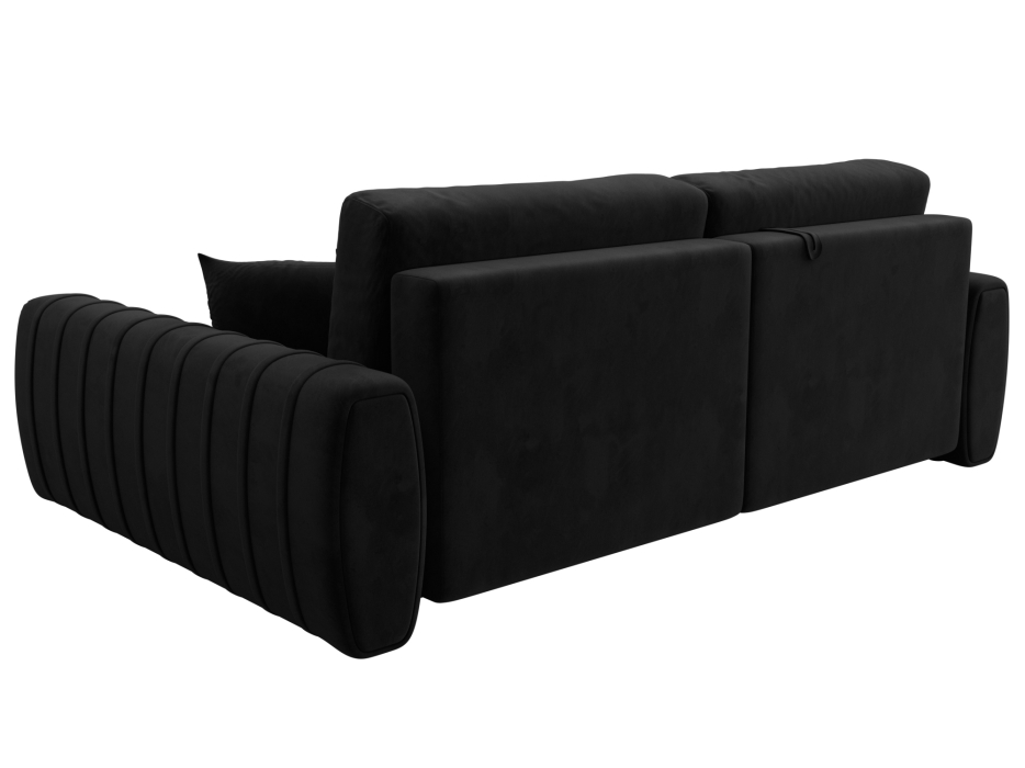 Диваны угловые в гостиную, Диван угловой Лига-057 НПБ угол правый, велюр SEVEN