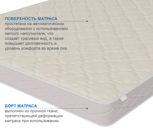 Столлайн / Матрас Классик-Кармен плюс 800х1900