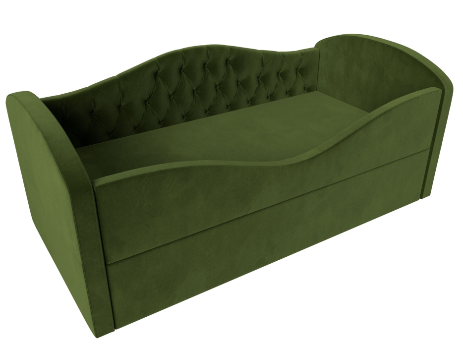 Кровати одноярусные, Детская кровать Сказка Люкс, микровельвет