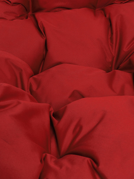 Подвесные кресла, Подвесное кресло КАПЛЯ ЛЮКС белая стойка двуцветное с ротангом