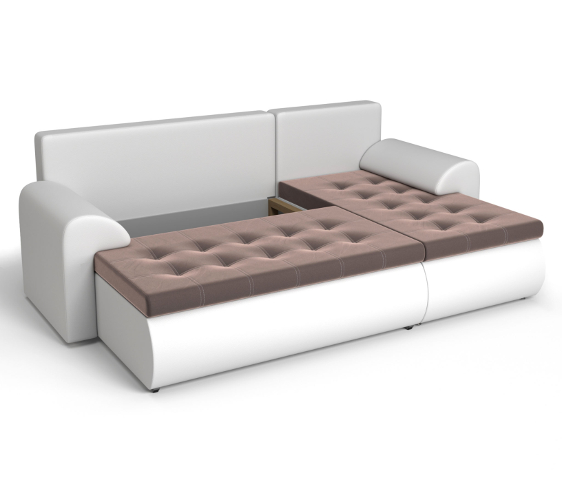 Диваны угловые в гостиную, Угловой диван Ванкувер правый, экокожа /велюр