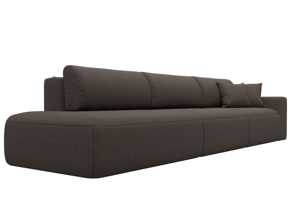 Диваны еврокнижки, Диван прямой Лига-036 НПБ Модерн Лонг подлокотник справа, рогожка Амур