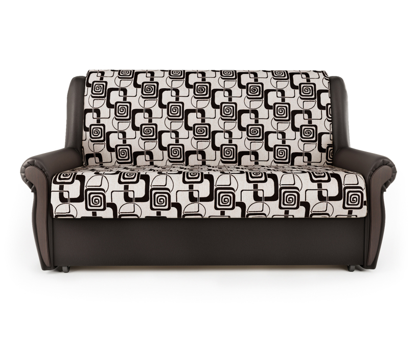 Диваны с ящиком для белья, Диван-кровать Аккорд М 160, экокожа/шенилл