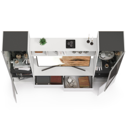 Гостиная Сидней с фасадами стекло