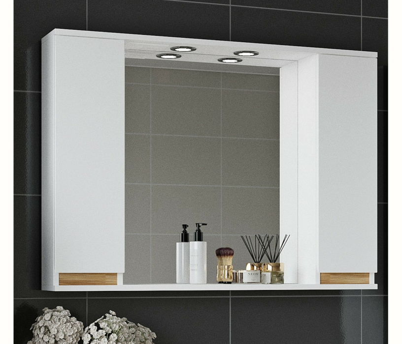 Зеркала, Зеркало-шкаф Francesca Avanti  Венеция Bianco 100 белый 2 шкафа