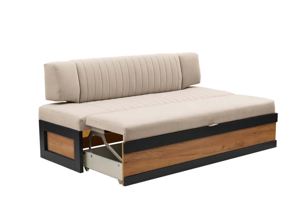 Диваны прямые кухонные, Прямой кухонный диван Парус 181 Дуб крафт золотой