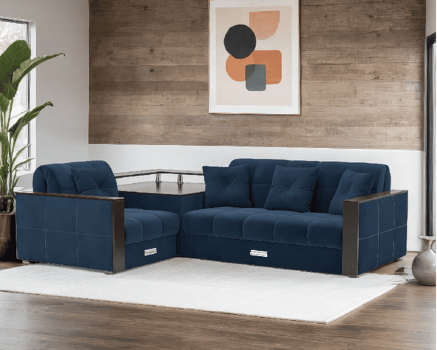 Диваны угловые в гостиную, Диван угловой Прага (Велюр)