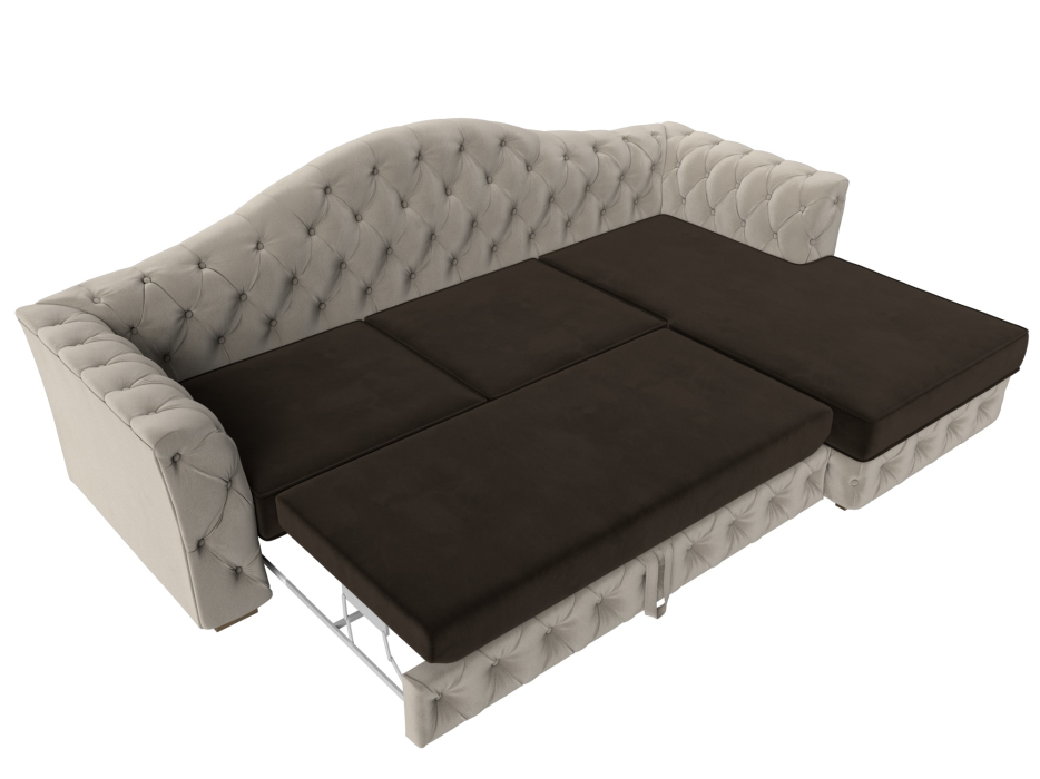 Диваны угловые в гостиную, Диван угловой Артис правый угол, микровельвет