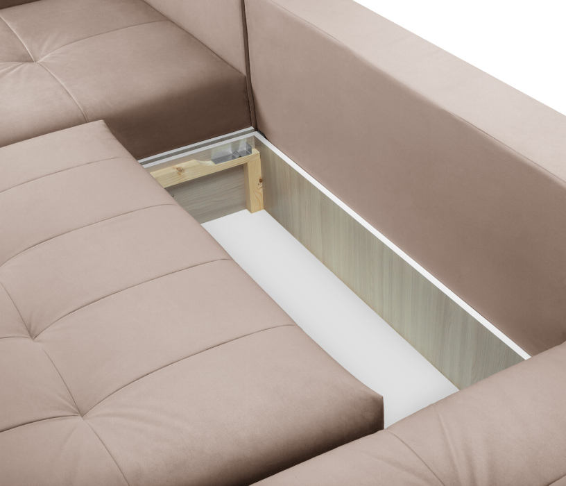 Диваны угловые в гостиную, Диван еврокнижка Чилетти П-образный