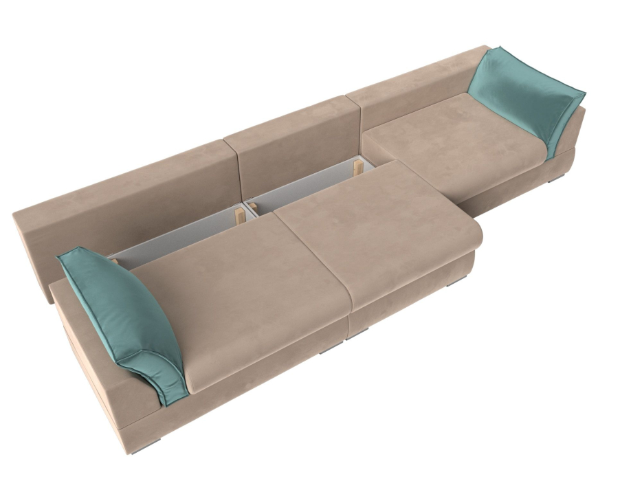 Диваны прямые кухонные, Прямой диван Пекин Long, велюр