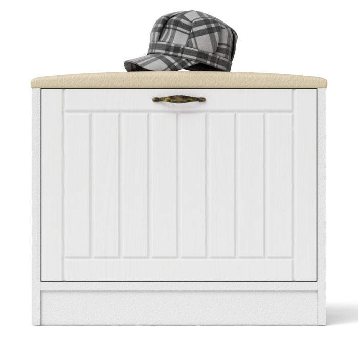 Обувницы, Обувница с мягким сиденьем П-6 МДФ фрезеровка прованс