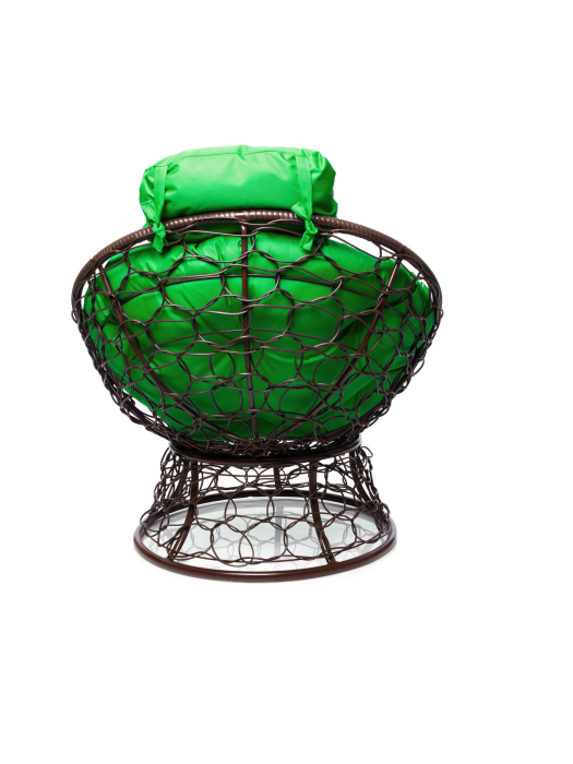 Кресла, Кресло ПАПАСАН мини с ротангом коричневое