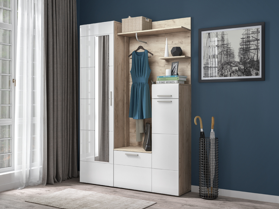 Шкафы в прихожую, Шкаф для одежды Лайн 08.122