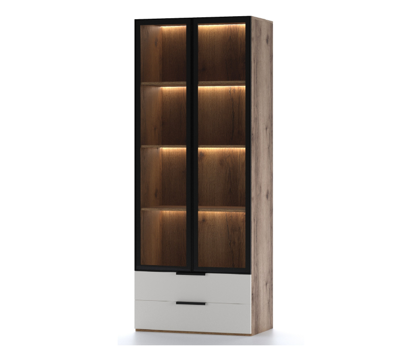 Шкафы распашные, Шкаф 2дв (со стеклом) Харди