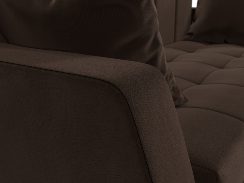 Диваны кровати со спальным местом, Диван прямой Малютка, микровельвет