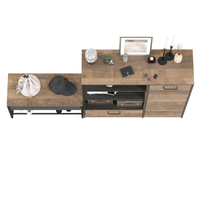 Прихожие, Комод с ящиком и нишами и обувница с сиденьем Трувор