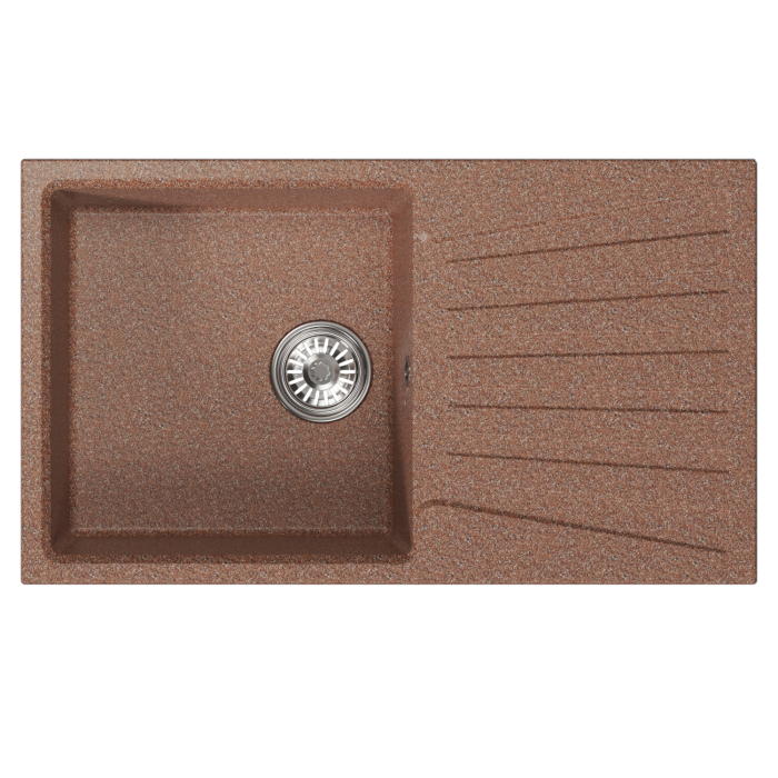 Кухонные мойки, Мойка ML-GM20 с крылом, 830*480*190мм NEW*