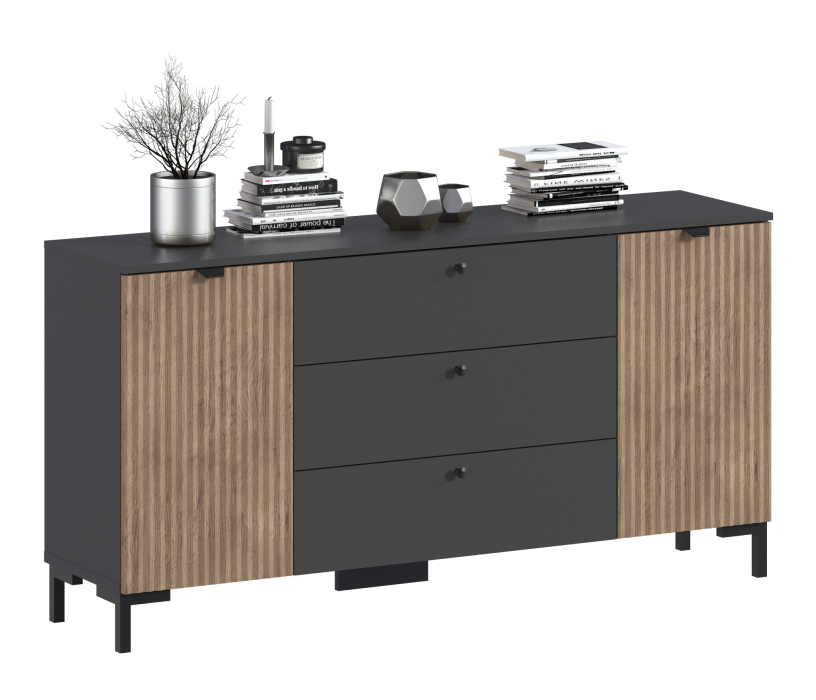 Комоды, Комод Тренд СБ-3443 3 ящика, 2 двери