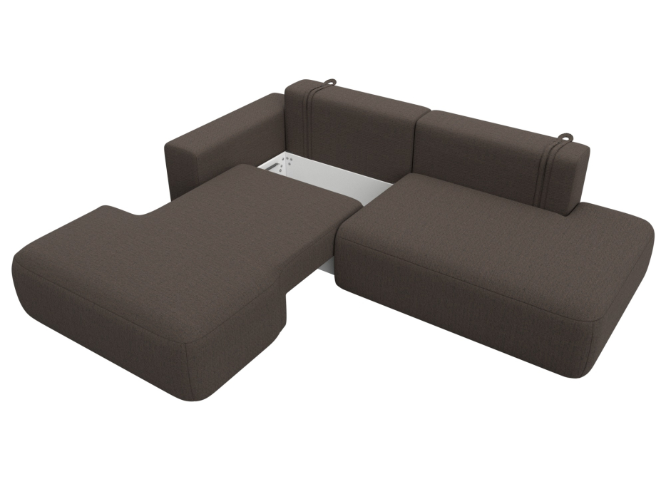 Диваны угловые в гостиную, Диван угловой Лига-036 НПБ Модерн левый угол, рогожка Амур