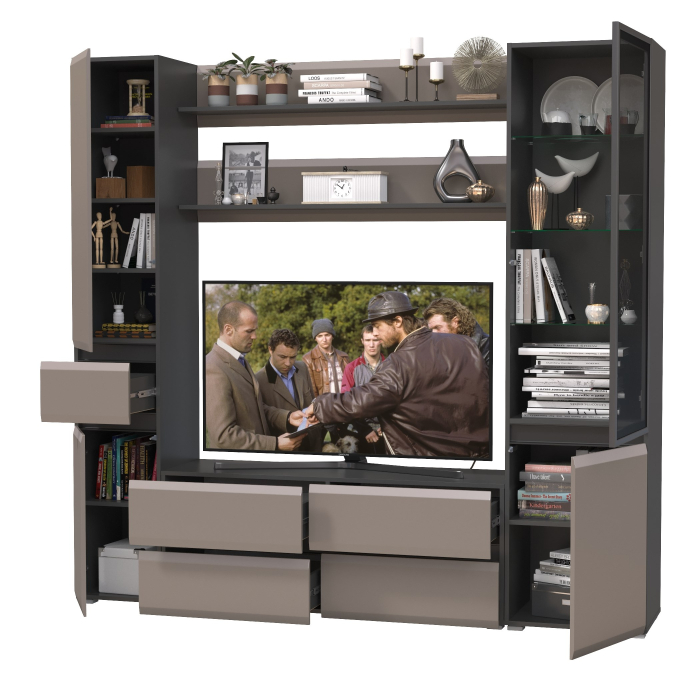 Стенки для гостиной, Модульная стенка для гостиной Сидней № 72