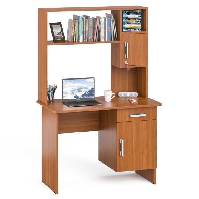 Детские столы, Стол письменный с надстройкой МД-1-09Н