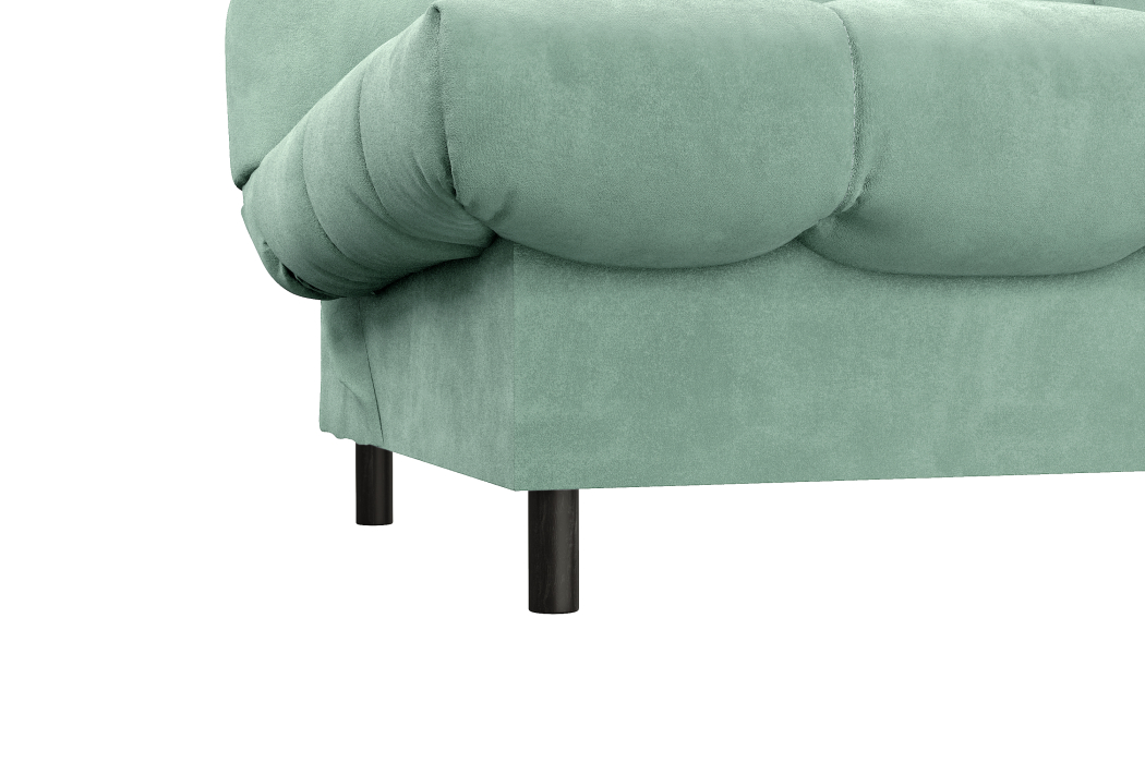 Диваны кровати со спальным местом, Диван прямой ЮТА, с черными ножками