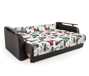 Диван-книжка Грант Д 120, Велюр/экокожа