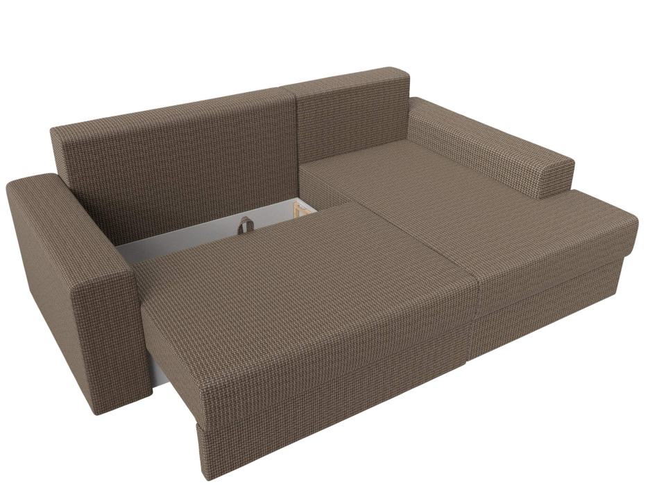 Диваны угловые в гостиную, Угловой диван Майами правый угол, рогожка