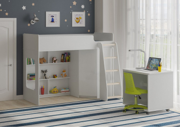 Кровать чердак Легенда 42.2.4 Белое Дерево