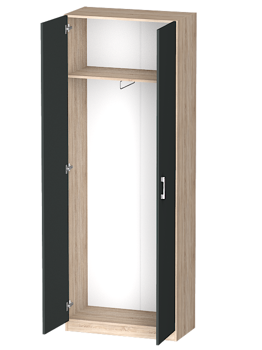 Для одежды, Распашной шкаф Лайф для одежды 80*40*215 Дуб сонома