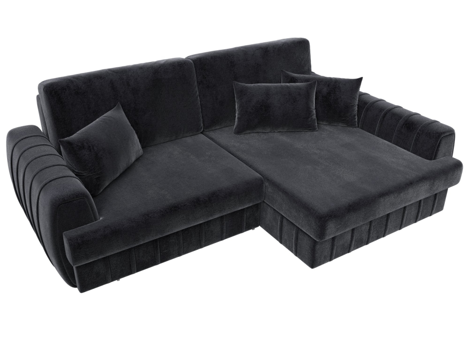 Диваны угловые в гостиную, Диван угловой Лига-057 НПБ угол правый, велюр TOWER