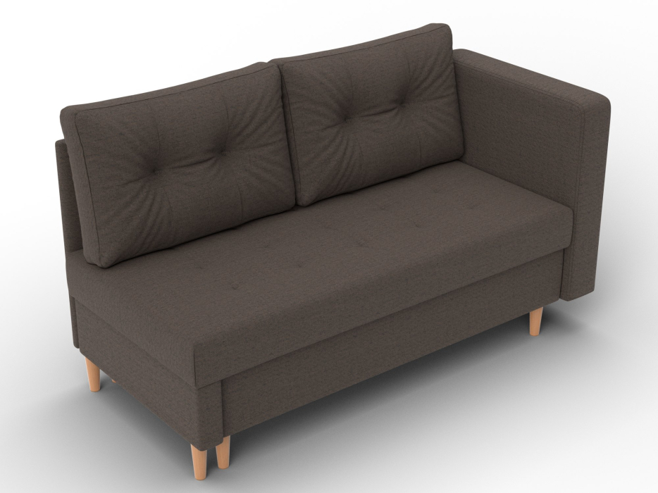 Маленькие спальные диваны, Кушетка Лига-098, рогожка Амур