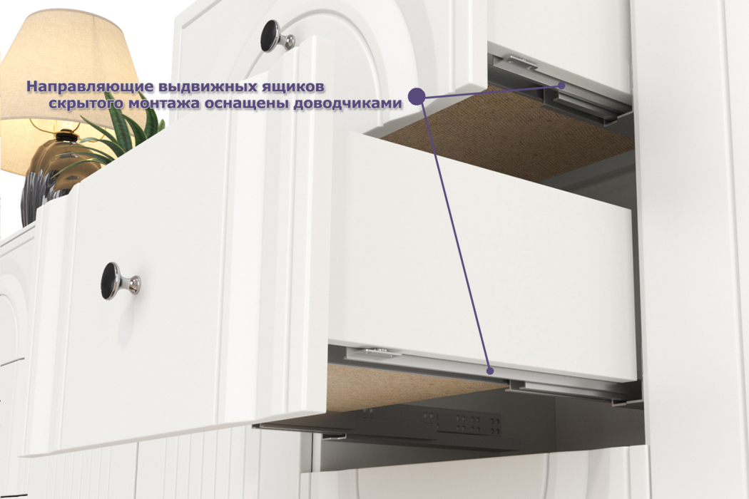 Стенки для гостиной, Белая гостиная Валенсия № 125