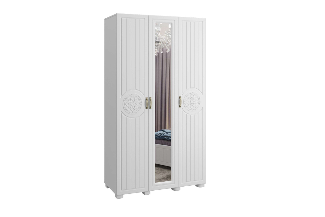 Шкафы распашные, Шкаф Монблан МБ-24К с зеркалом