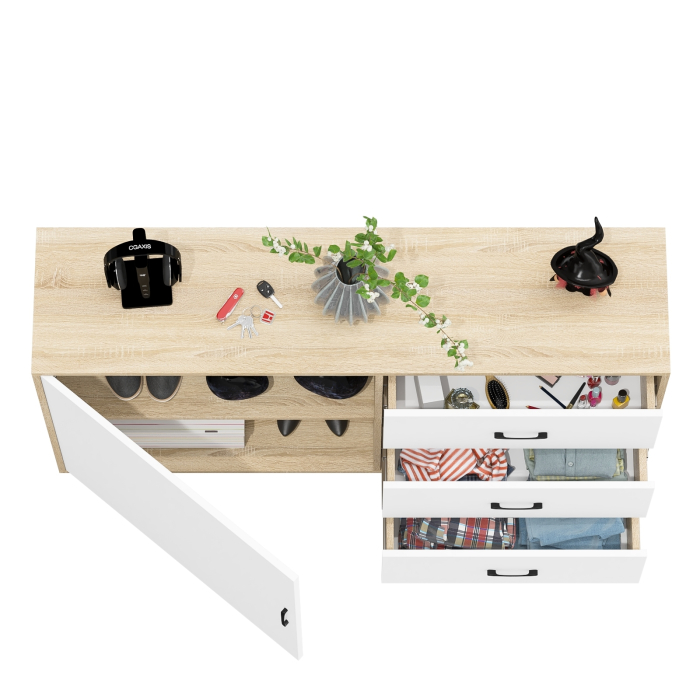 Комоды, Комод с дверкой и ящиками РВК 122-1504