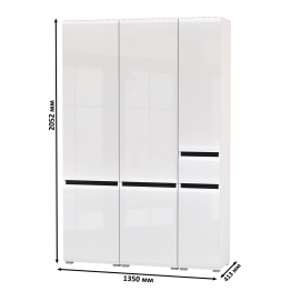 Два шкафа Сидней с дверками и один шкаф Сидней с ящиком