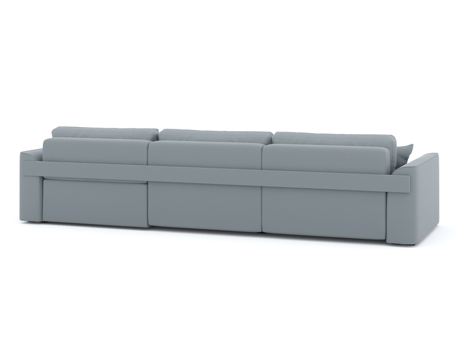 Диваны угловые в гостиную, Диван-кровать угловой Рафаэль 3 секции еврокнижка НПБ, велюр